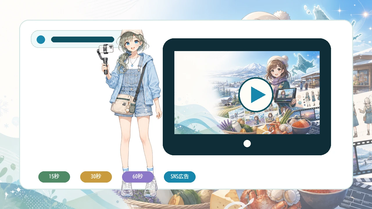 AIアニメ地域PR動画の制作イメージ